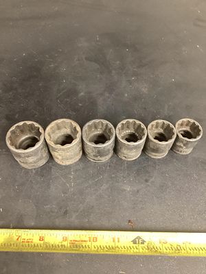Half inch standard snap on impact sockets
