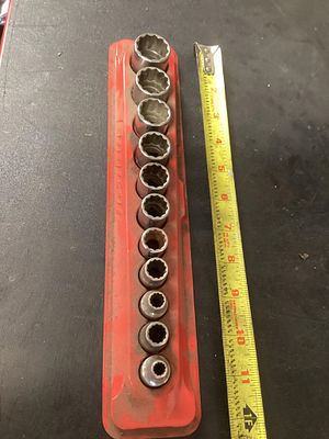 Snap on 3/8 standard sockets