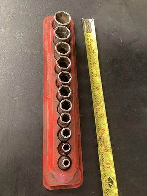 Snap on standard 3/8 semi deep sockets