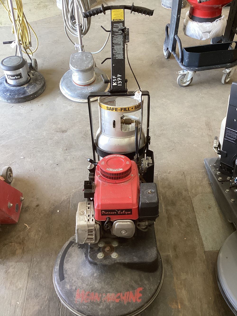 Pioneer SB 21H Floor Buffer. Honda Engine, Propane Powered
