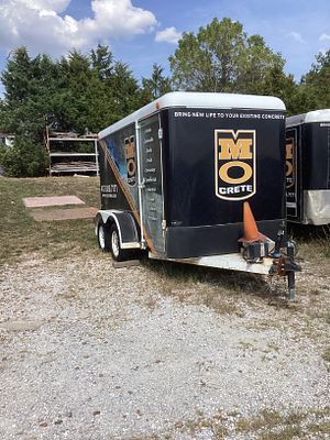 Double Axle Enclosed Trailer. 12' L x 6' W, Built 2000, 15' Overall Length with Tongue