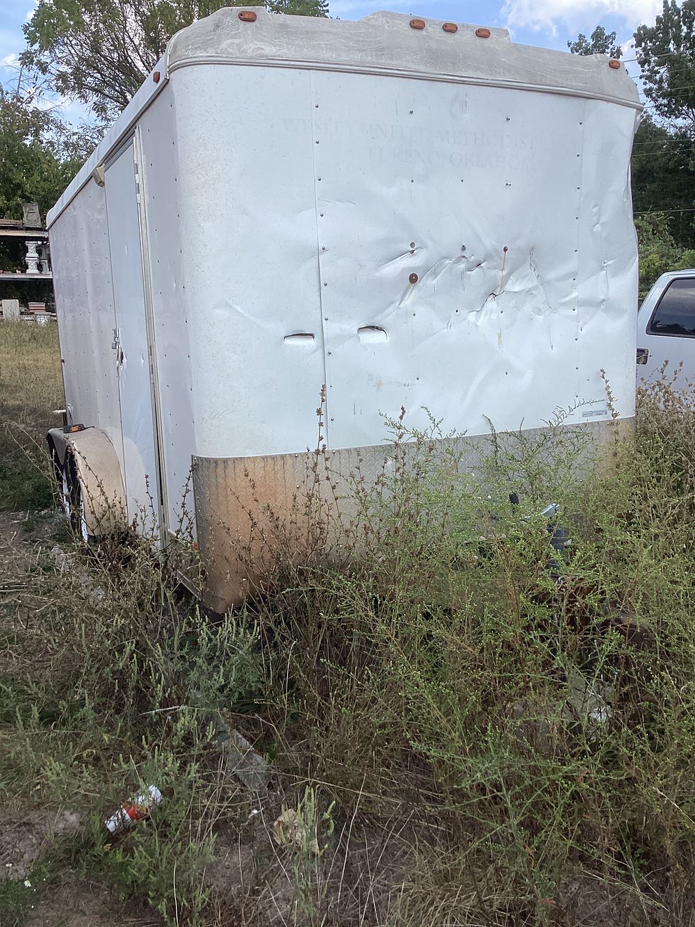 Tandem Axle Enclosed Trailer. 14' L x 7' W Box
