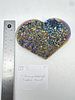Titanium, Amethyst, Crystal, Heart, Decor. Titanium Amethyst Crystal Heart 5"Image - 3