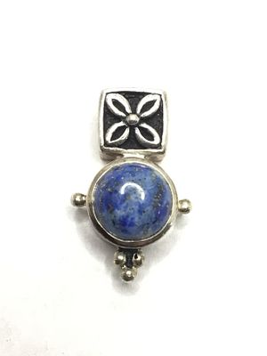 Sterling silver pendant. Sterling pendant with sodalite stone. 3.65 grams total weight.