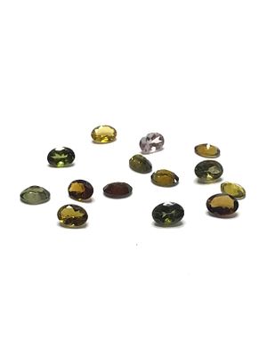 Tourmaline gemstones. Oval cut tourmalines. Various colors. 10.50 carats total.