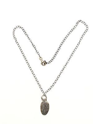 Sterling silver necklace and pendant. Sterling necklace with pendant weighing 8.78 grams total. 