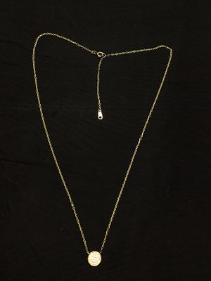 Sterling silver necklace with pendant. Sterling necklace with pendant featuring multiple clear 