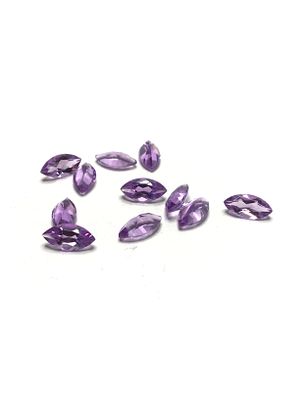 Amethyst gemstones. Marquise cut amethysts. 10.55 carats total.