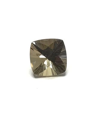 Latte Quartz gemstone. Square cut latte Quartz gemstone. 10.50 carats total. 14x14mm.