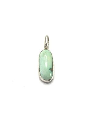 Artisan handmade pendant. Sterling silver pendant with turquoise stone. 4.47 grams total weight. 