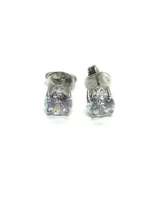 Sterling silver earrings. Sterling earrings with CZ gemstones. 4.60 grams total weight.