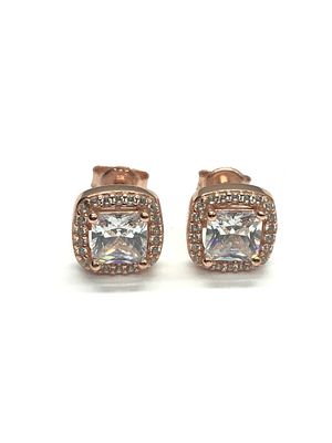Sterling silver earrings. Sterling earrings with CZ gemstones. 2.41 grams total weight.