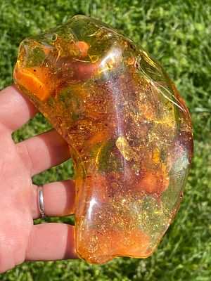 Amber, Fossil, Collectible, Specimen. Amber (Copal) with Insect Inclusion Colombia 10 Million 