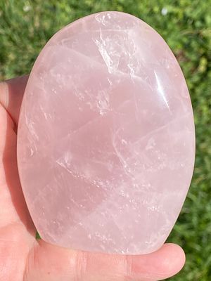 Rose Quartz, Rock, Crystal, Decor, Collectible. Rose Quartz Polished Freeform 9oz