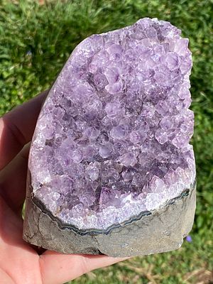 Amethyst, Crystal, Rock, Decor, Collectible, Specimen. Amethyst Cut-Base Crystal Freeform 