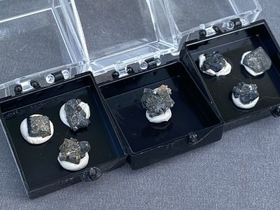 Brookeite, Rock, Crystal, Collectible, Mineral, Specimen. Brookeite Crystals in Perky Displays AR