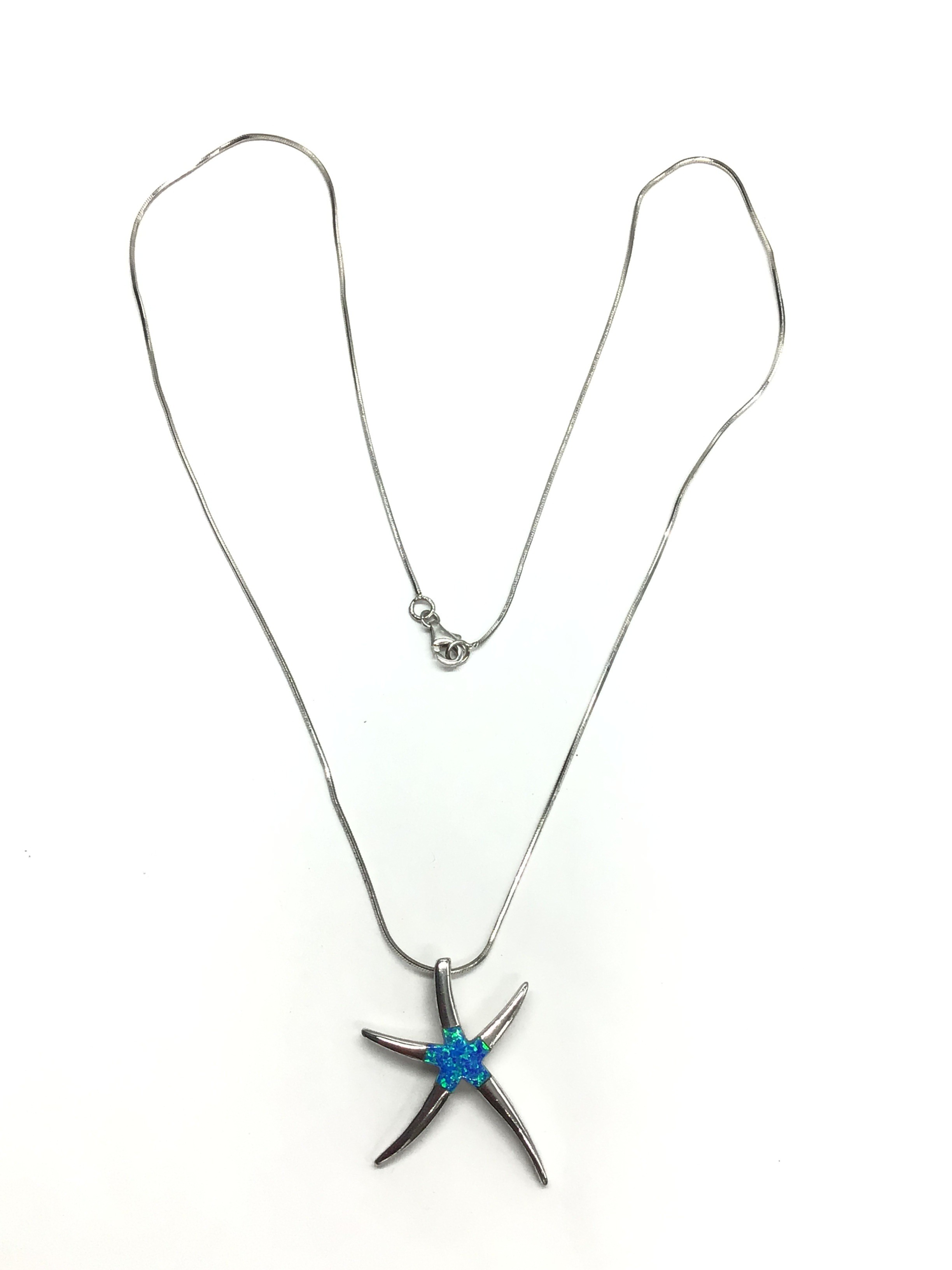 Sterling silver necklace and pendant
