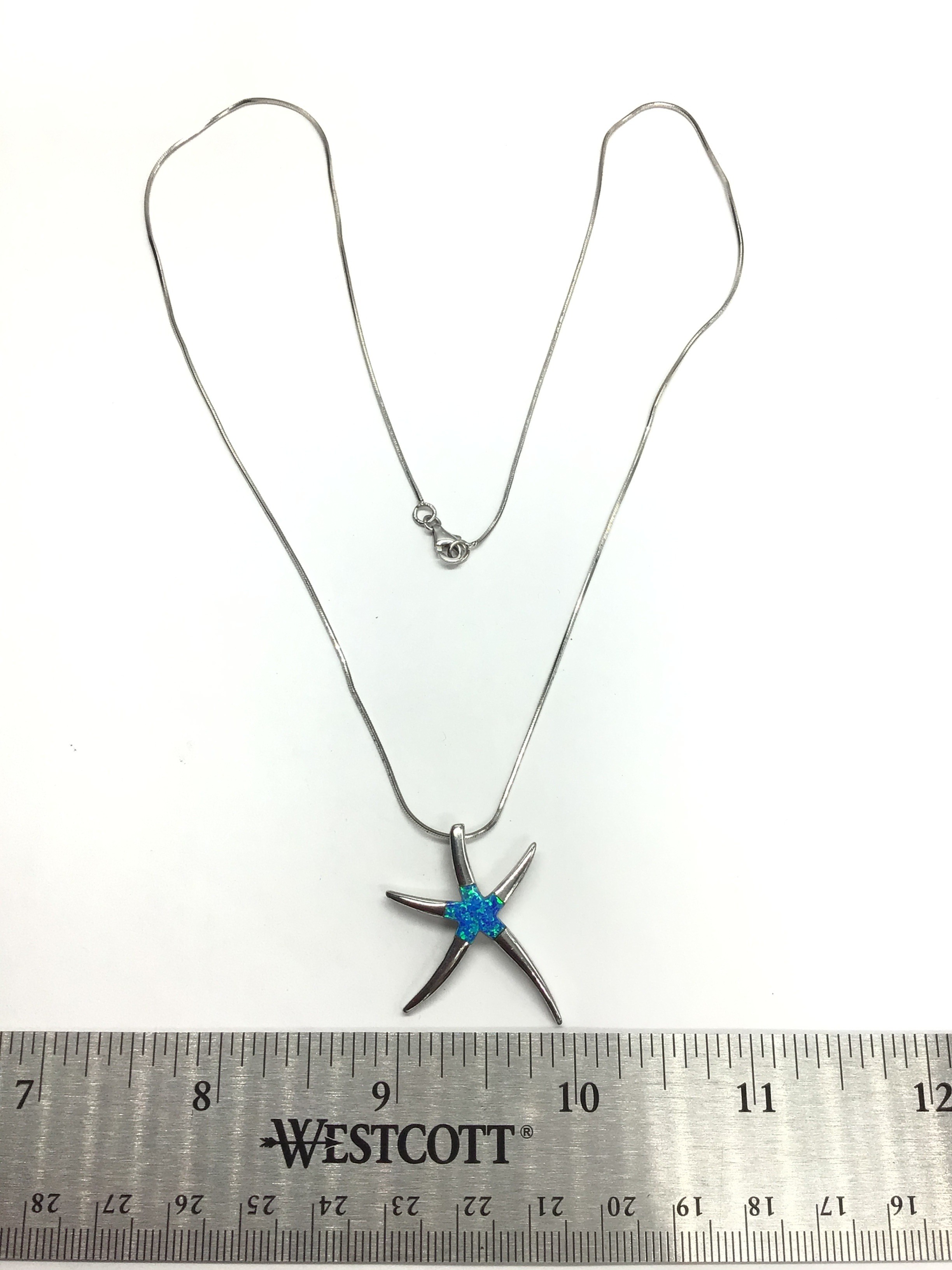 Sterling silver necklace and pendant