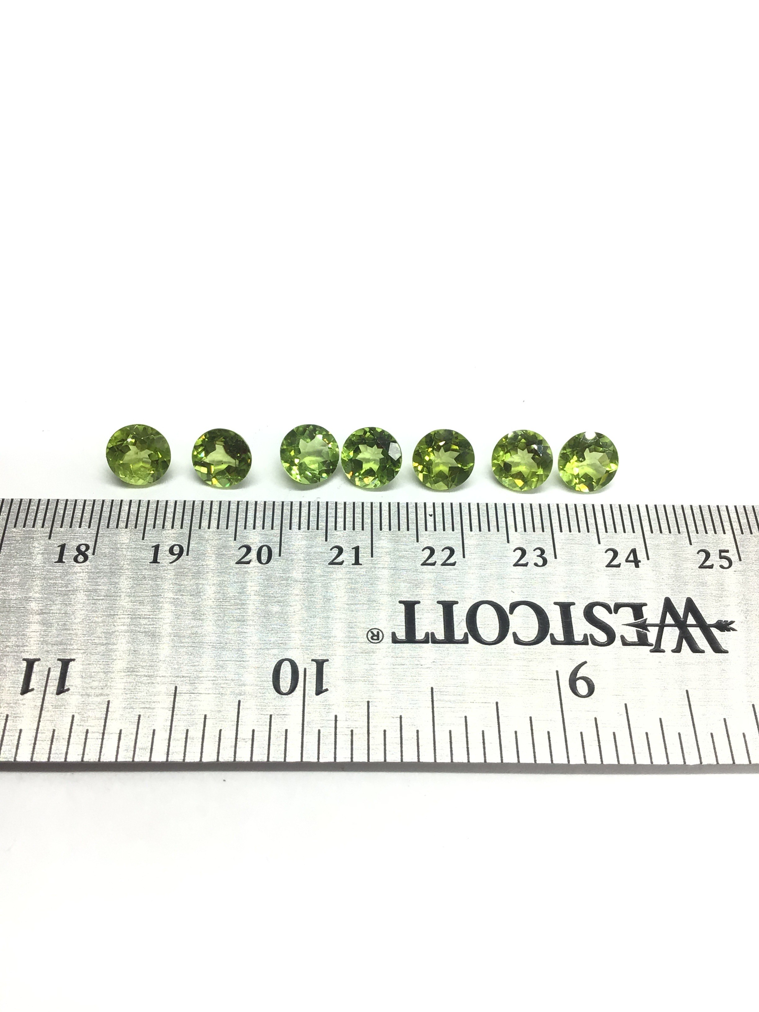 Peridot gemstones