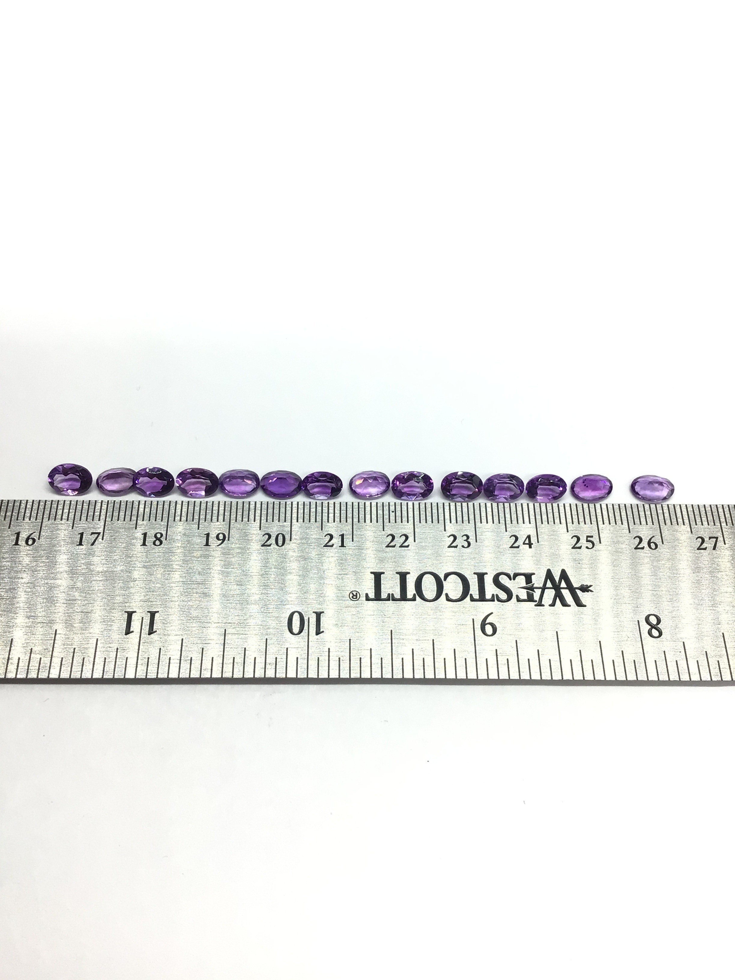 Amethyst gemstones
