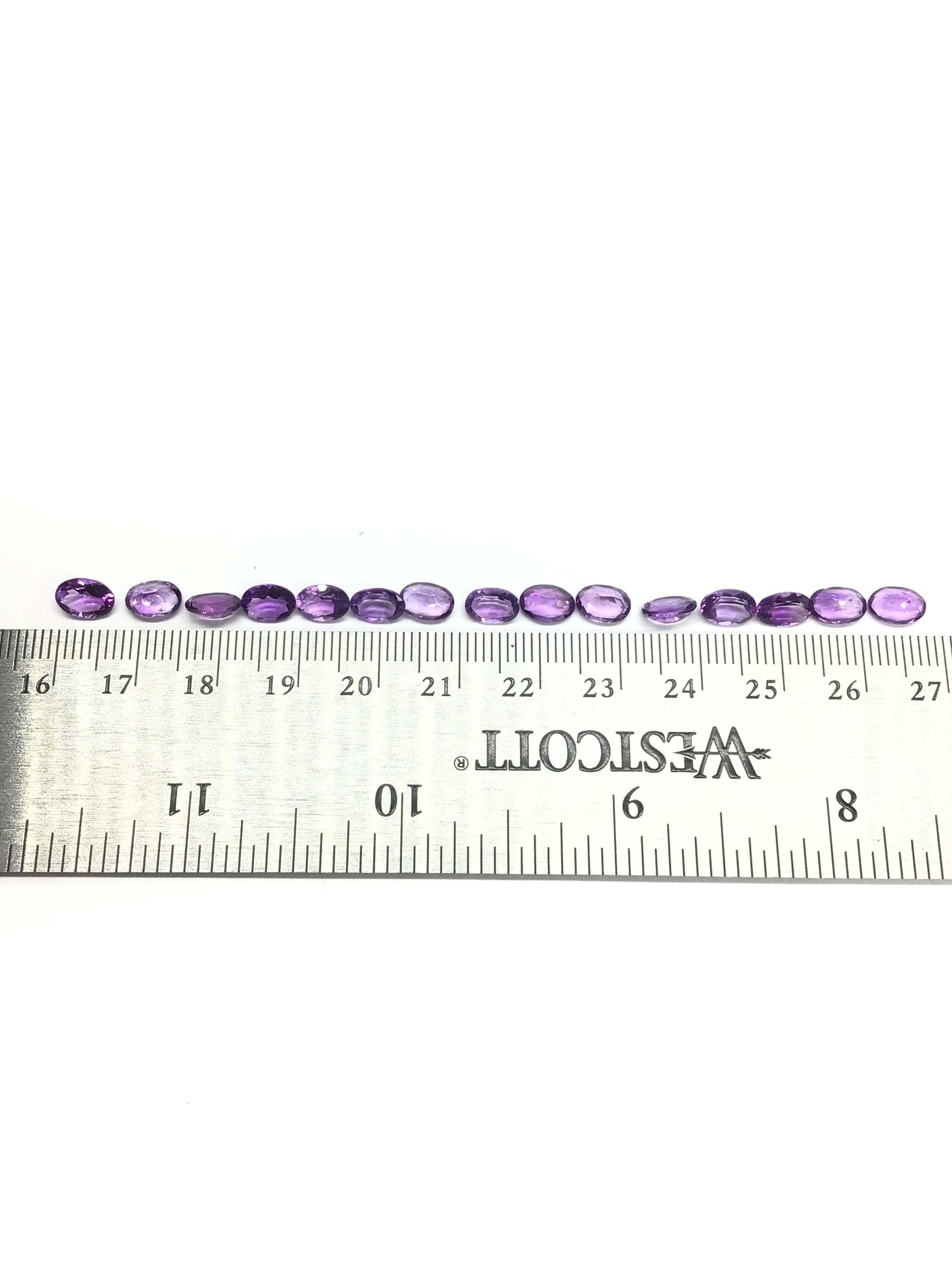 Amethyst gemstones