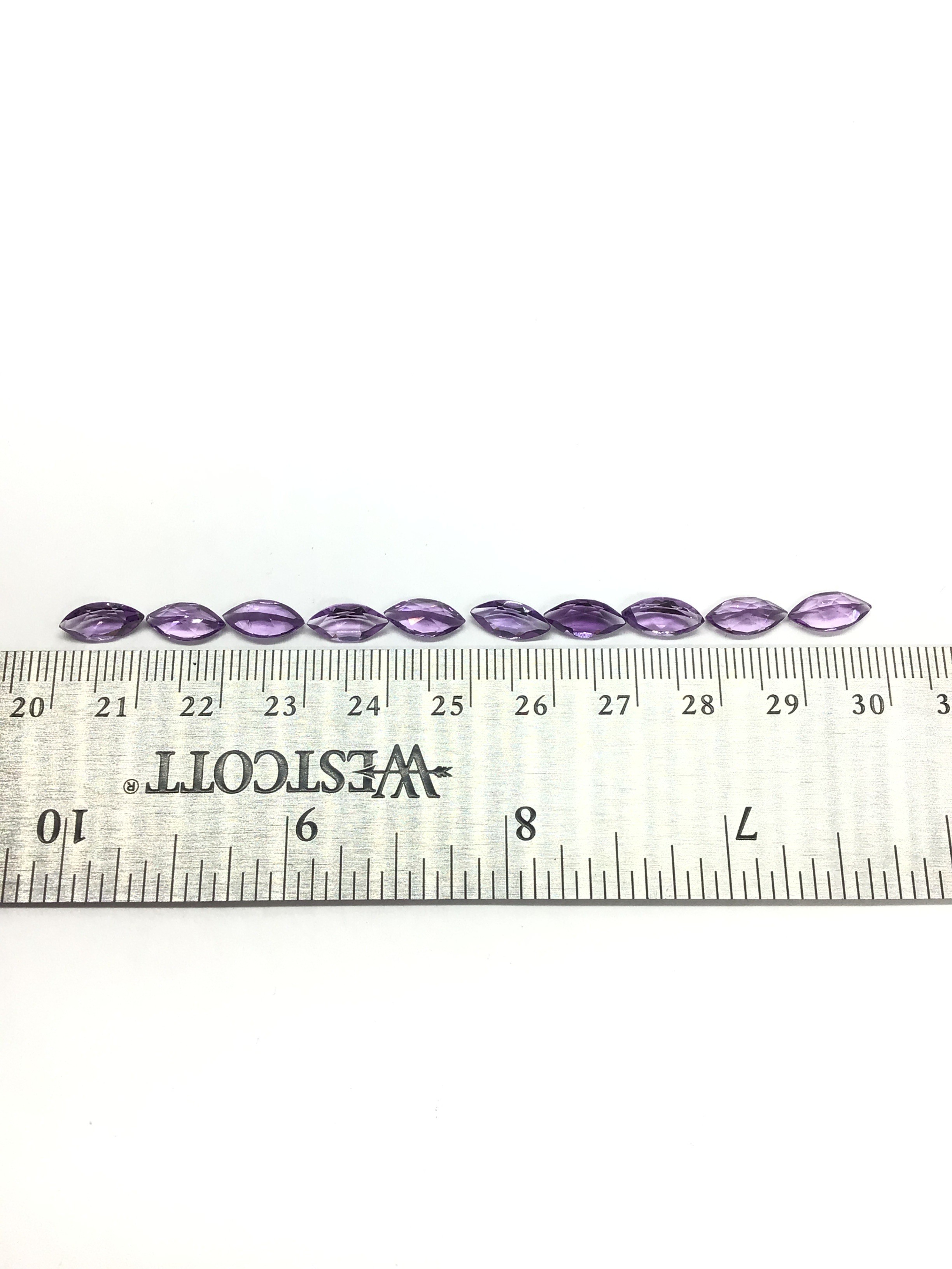 Amethyst gemstones