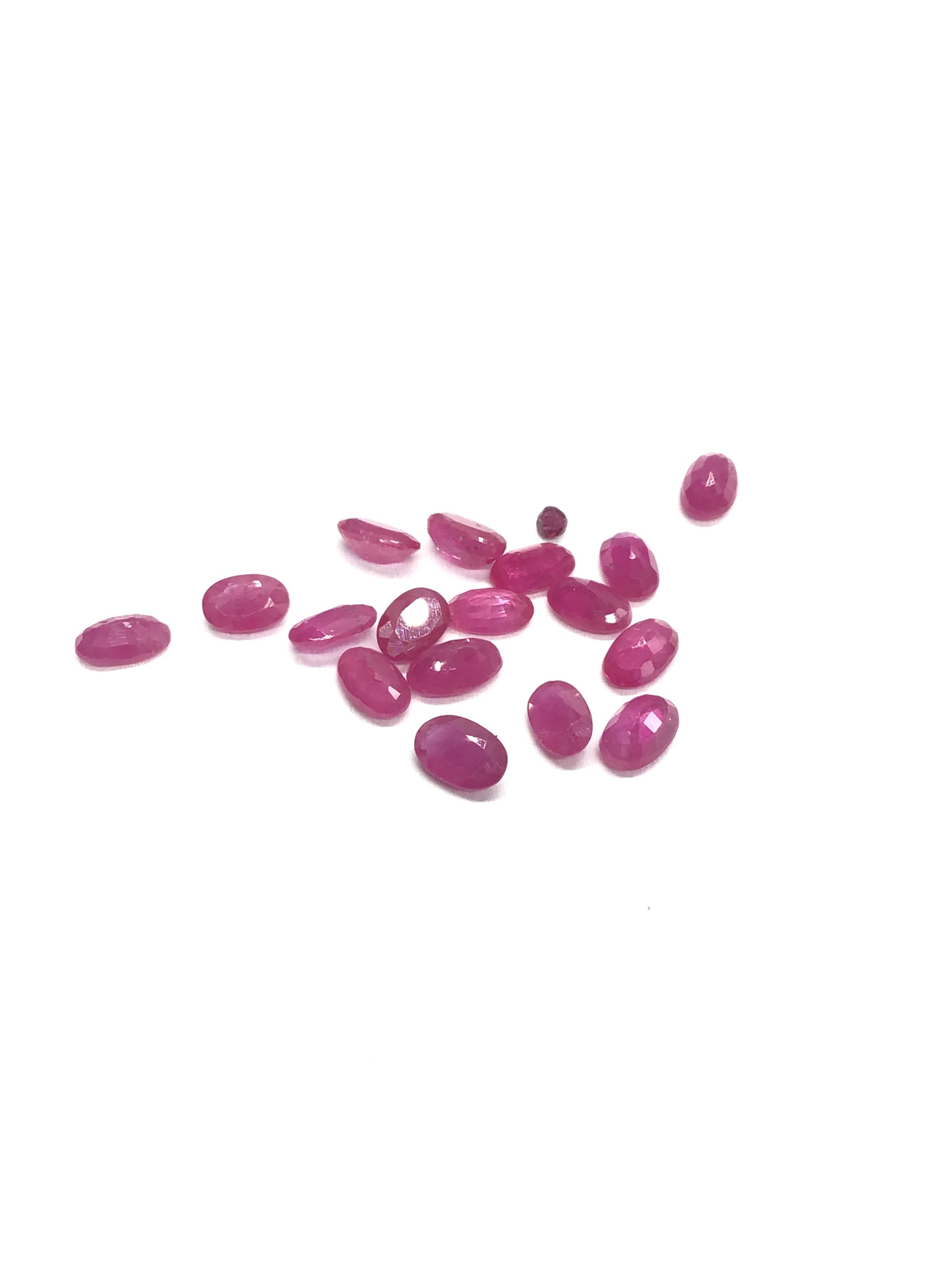 Burmese ruby gemstones
