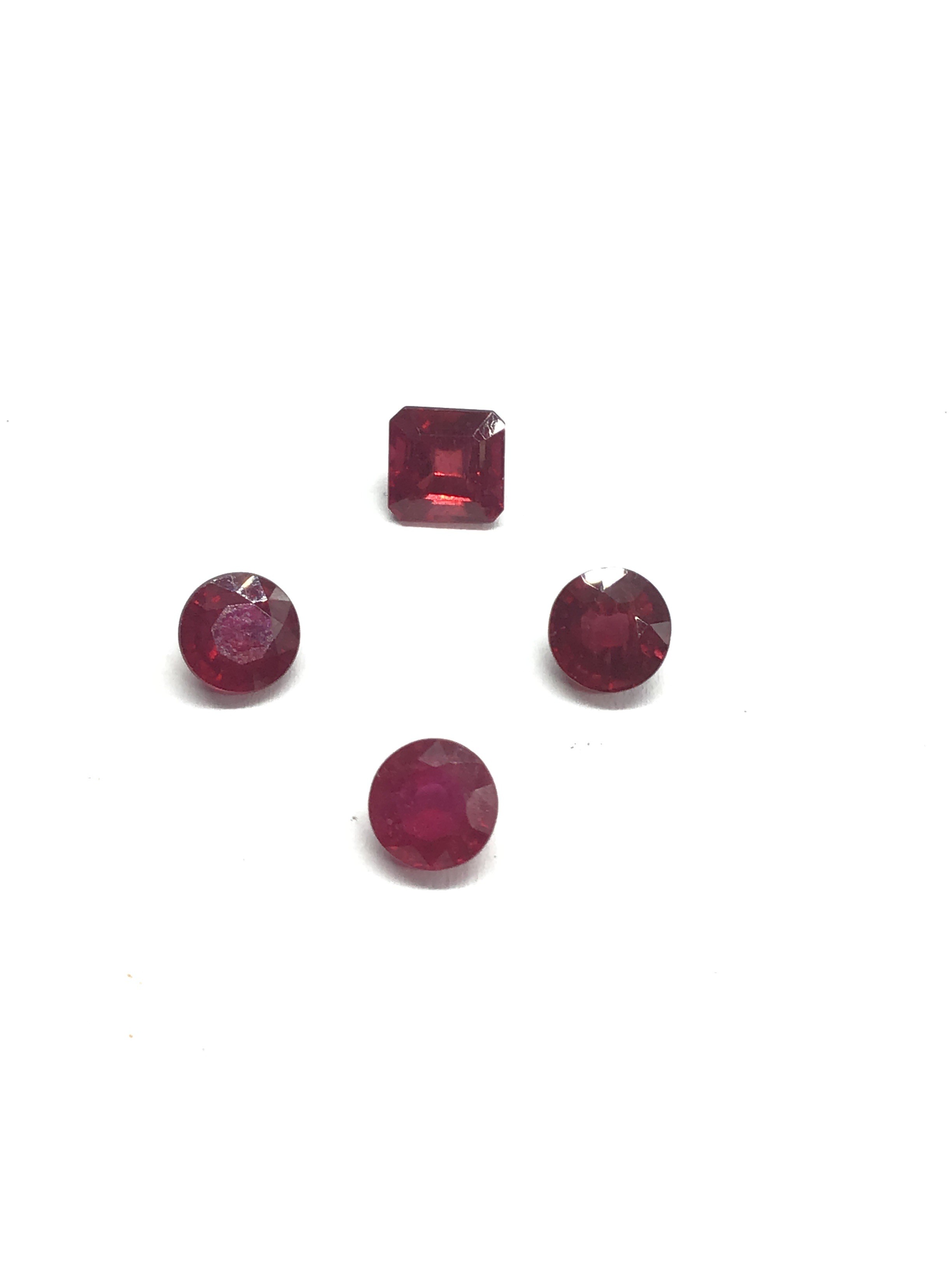 Ruby gemstones