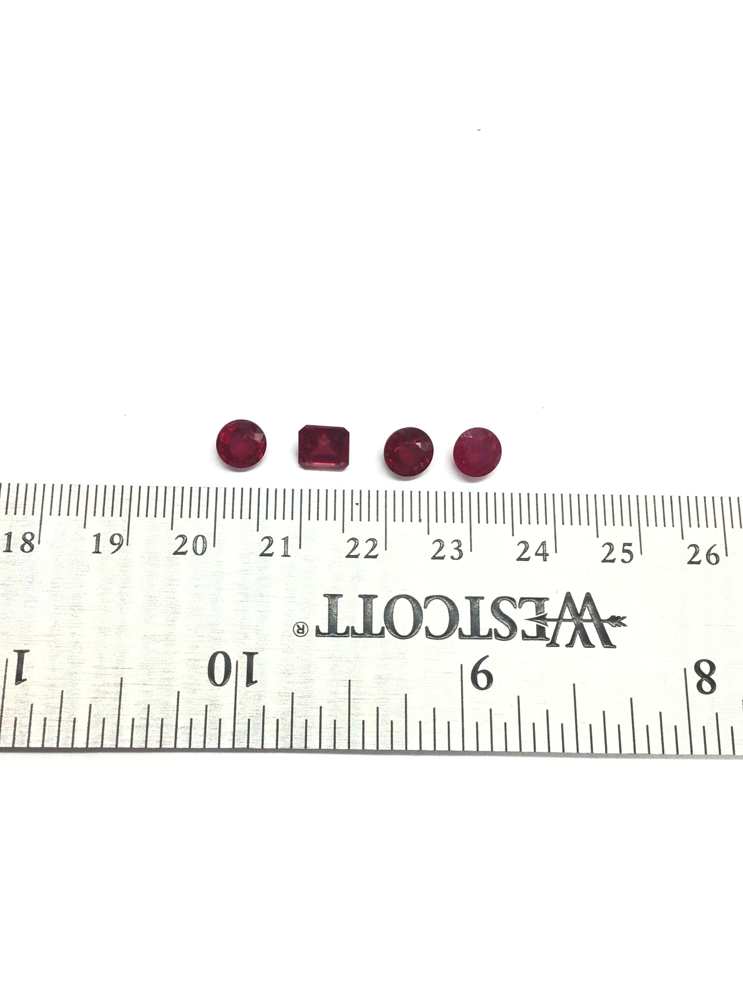 Ruby gemstones