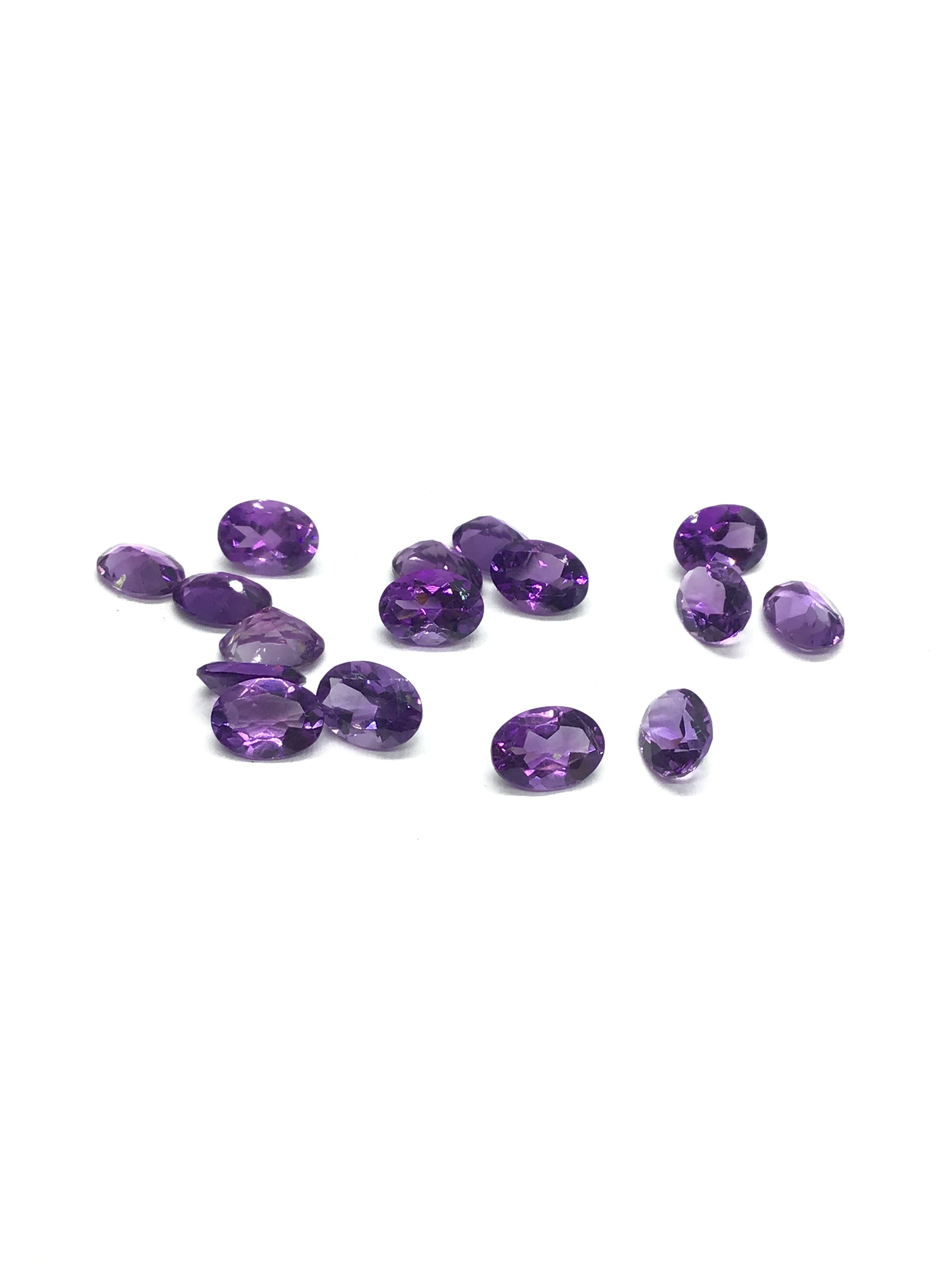 Amethyst gemstones