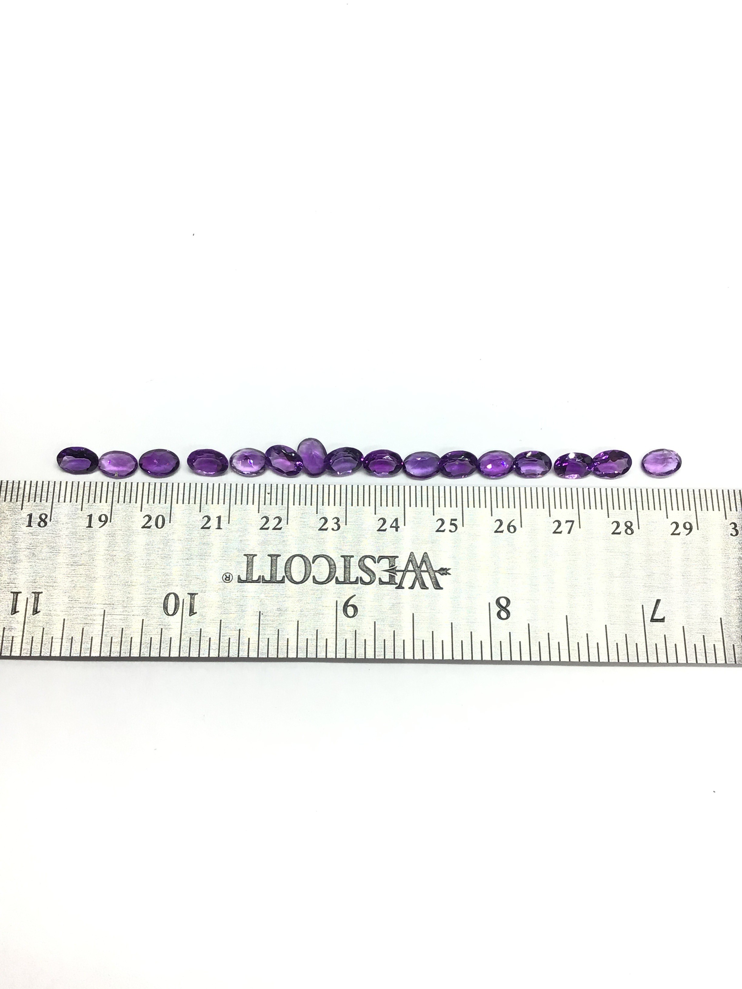 Amethyst gemstones
