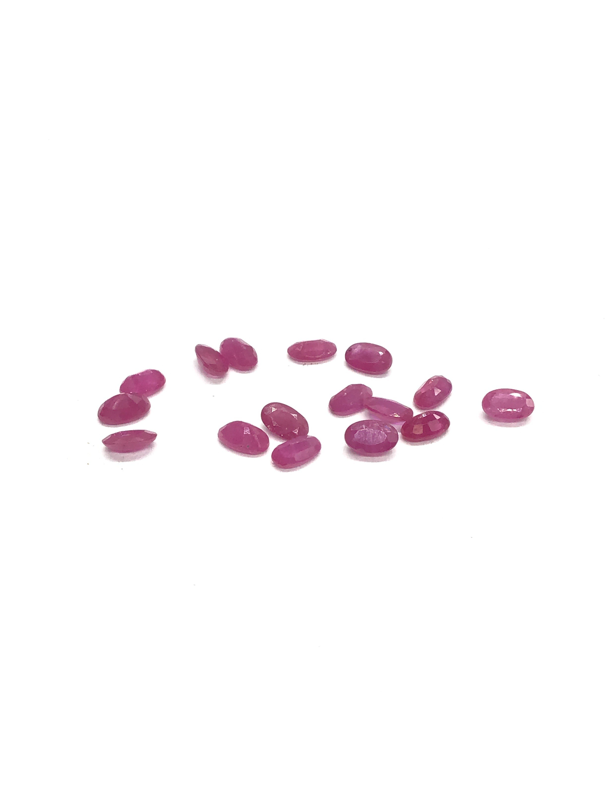 Burmese ruby gemstones