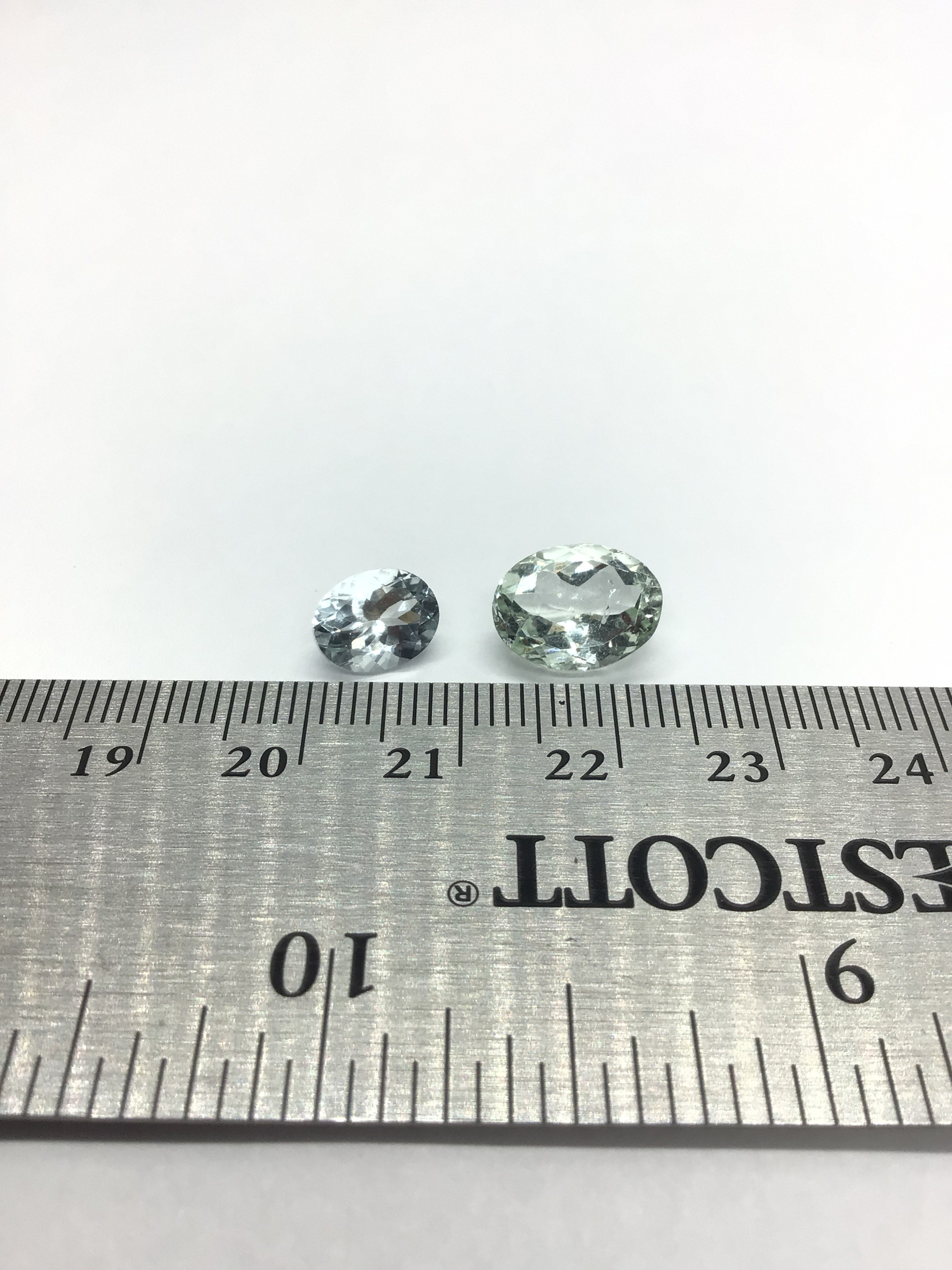 Aquamarine gemstones