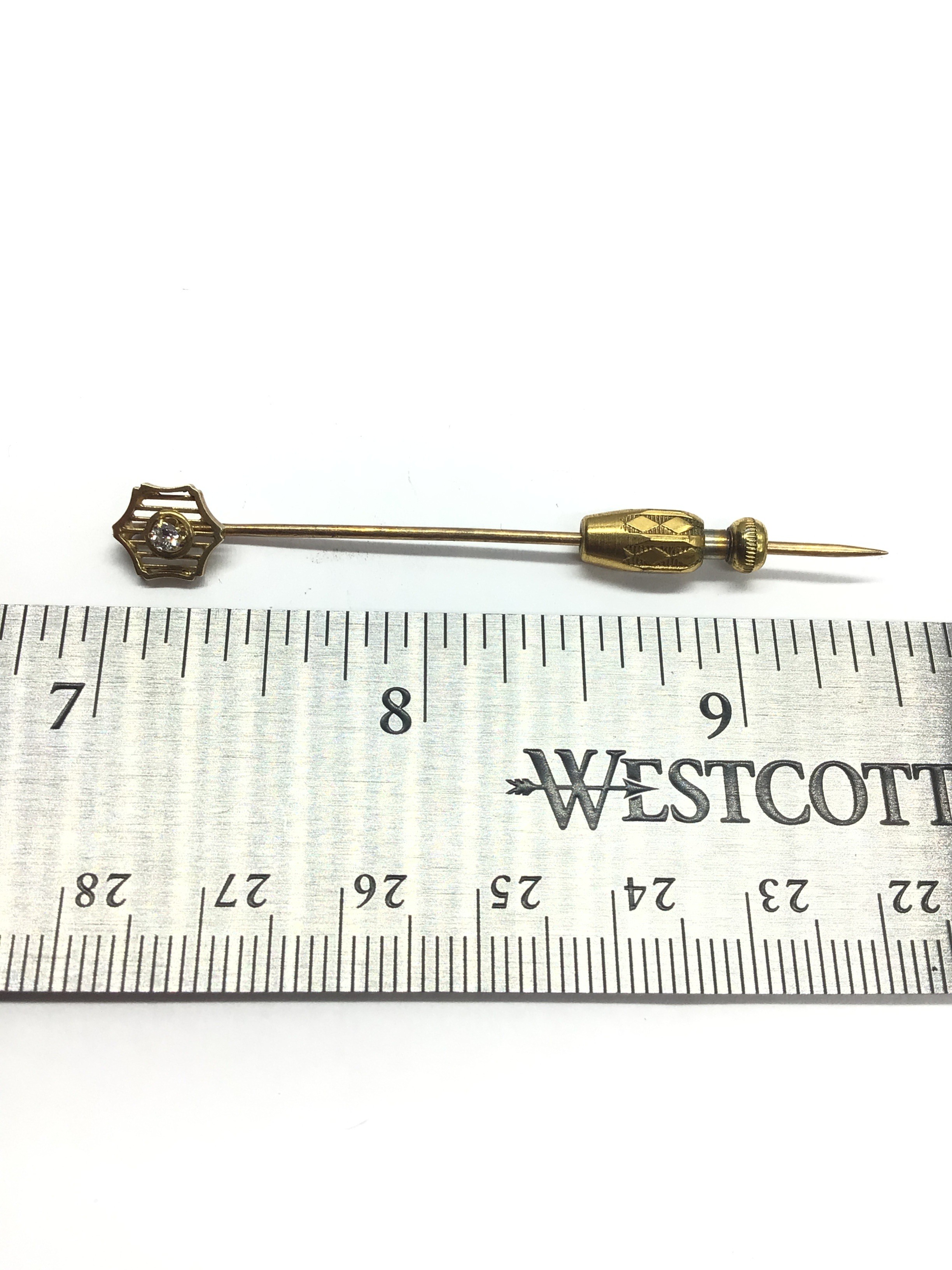 14k gold stick pin
