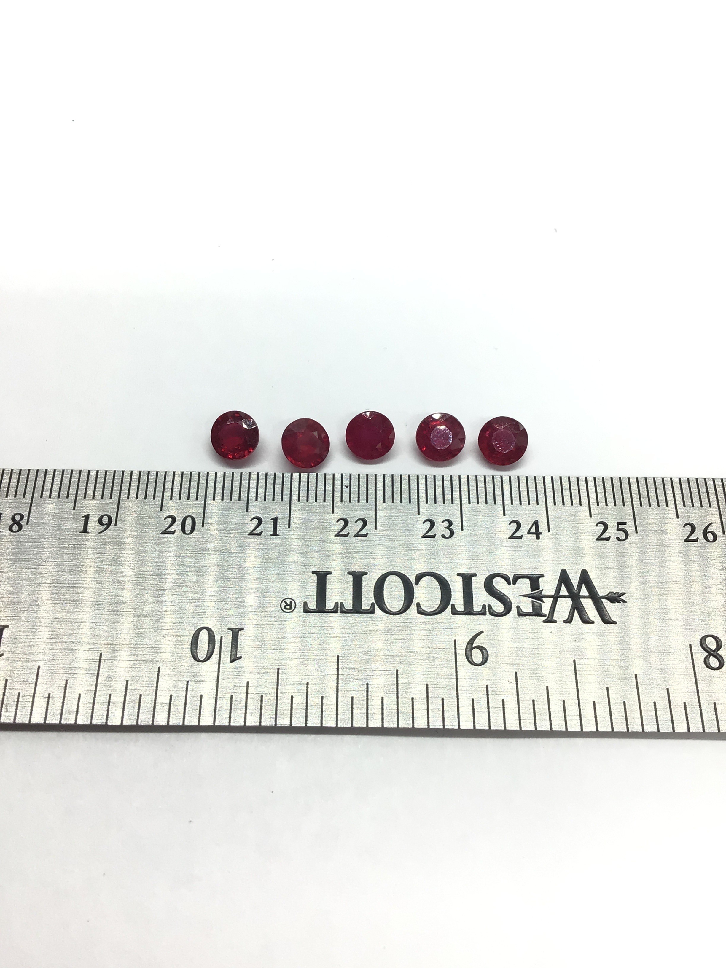 Ruby gemstones
