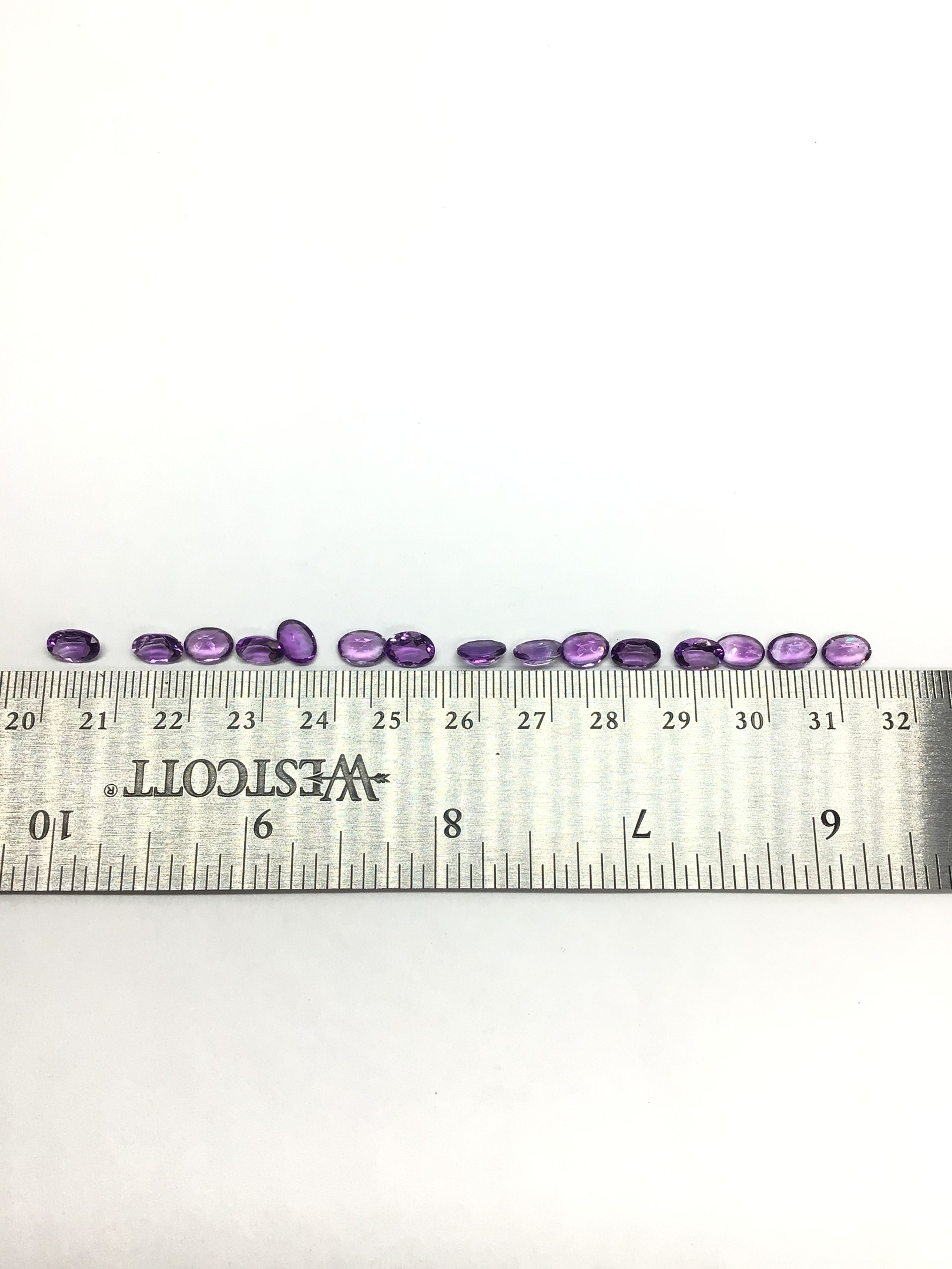 Amethyst gemstones