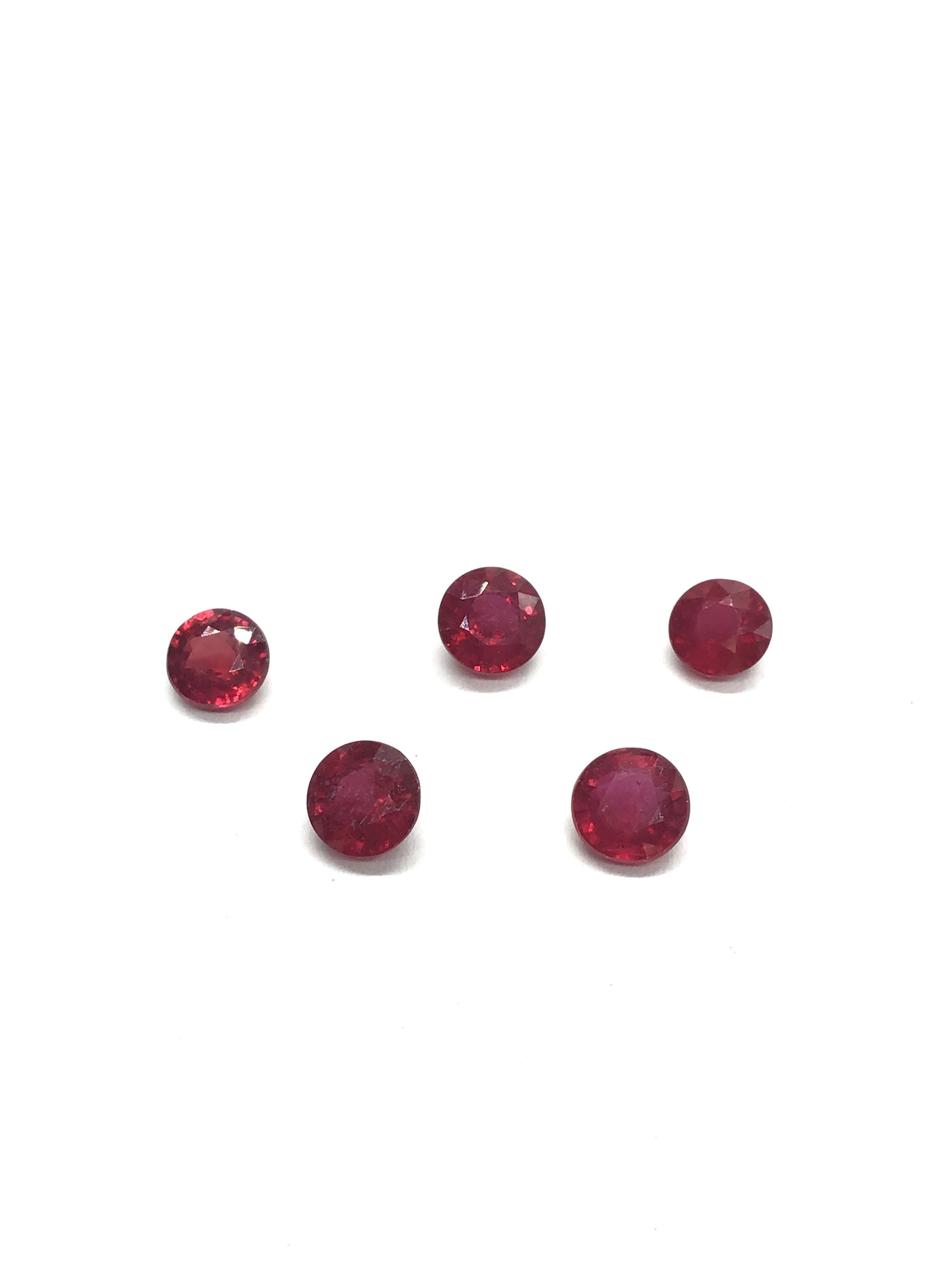 Ruby gemstones