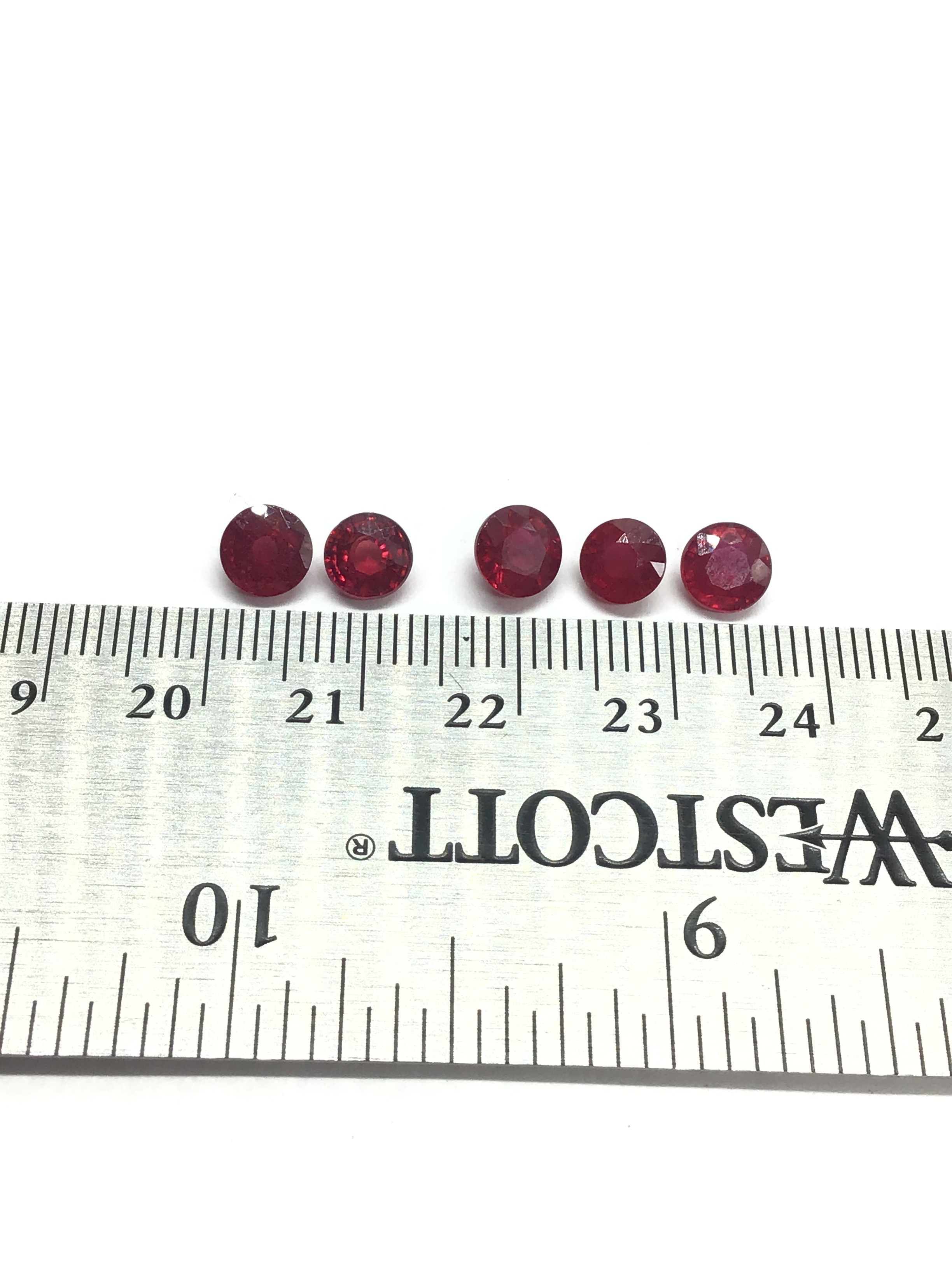Ruby gemstones