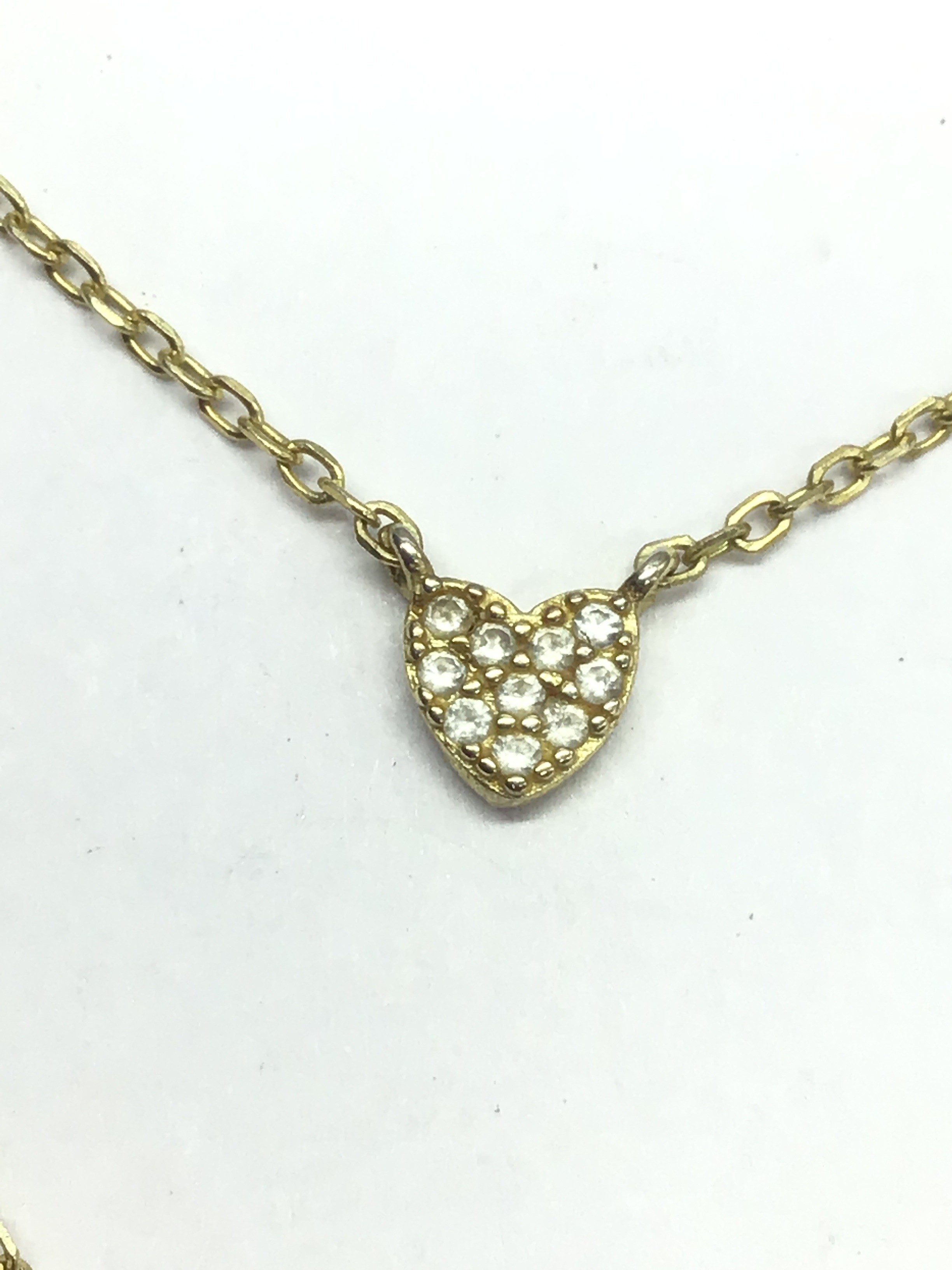 Sterling silver necklace with pendants