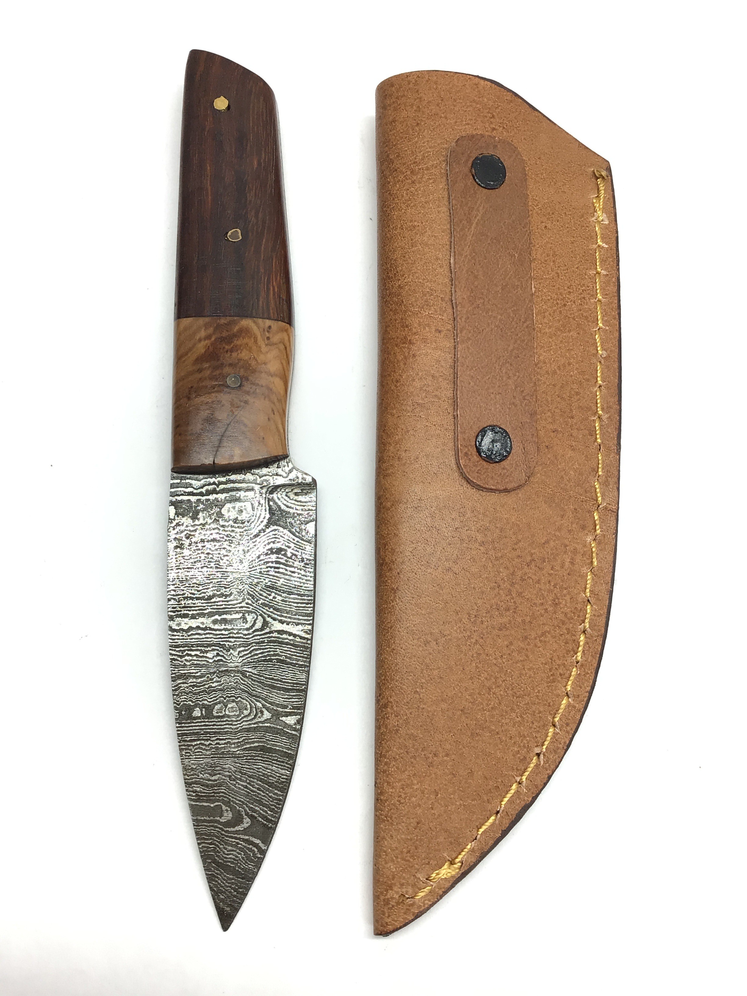 Damascus skinning knife