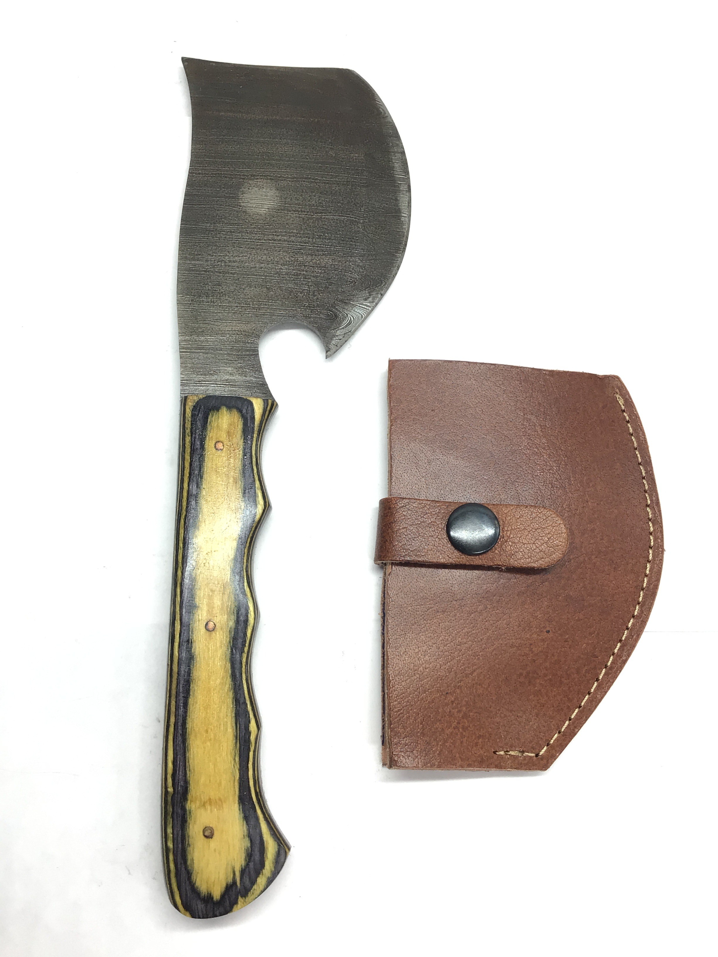 Damascus hunting/throwing axe