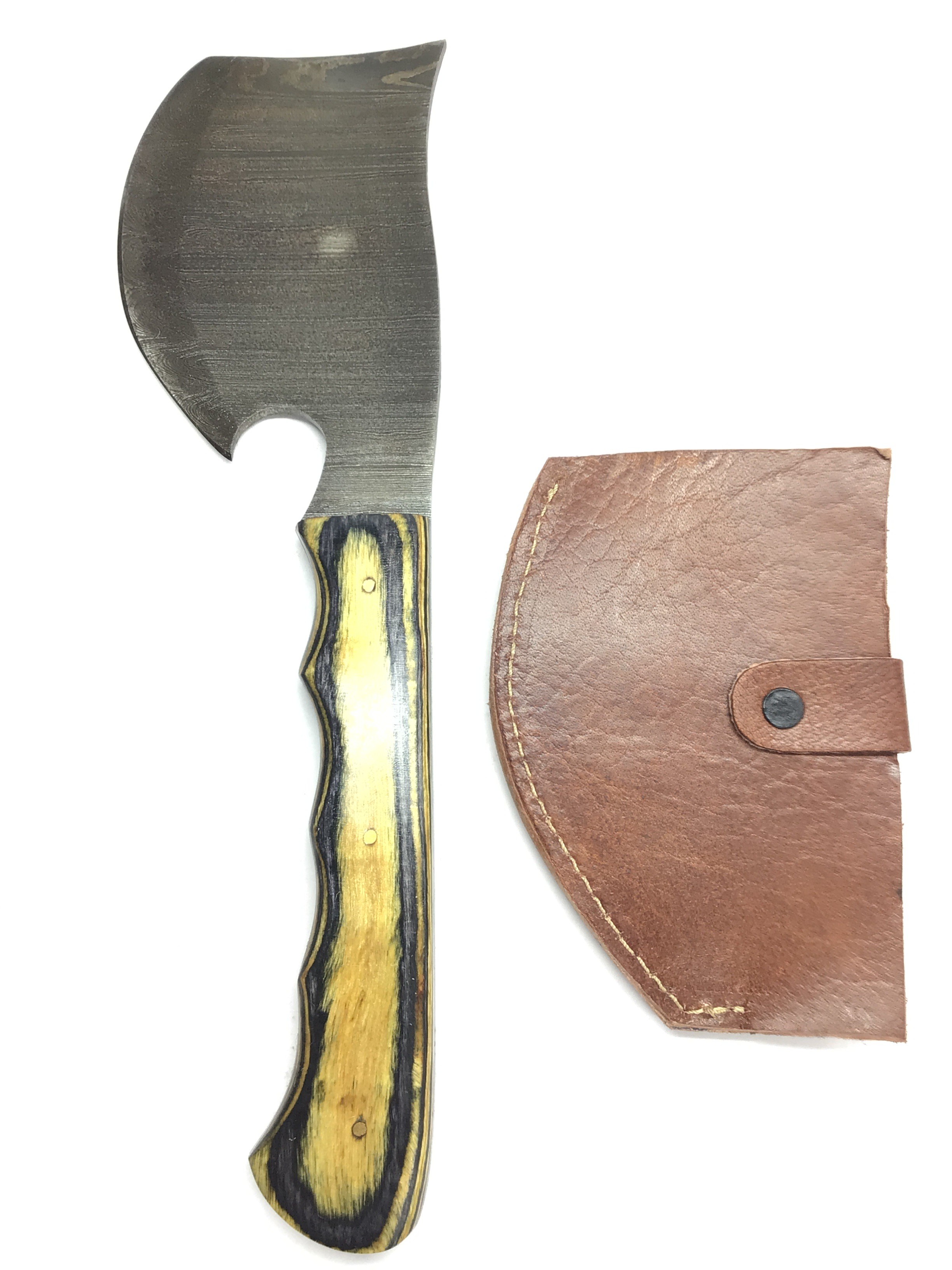 Damascus hunting/throwing axe