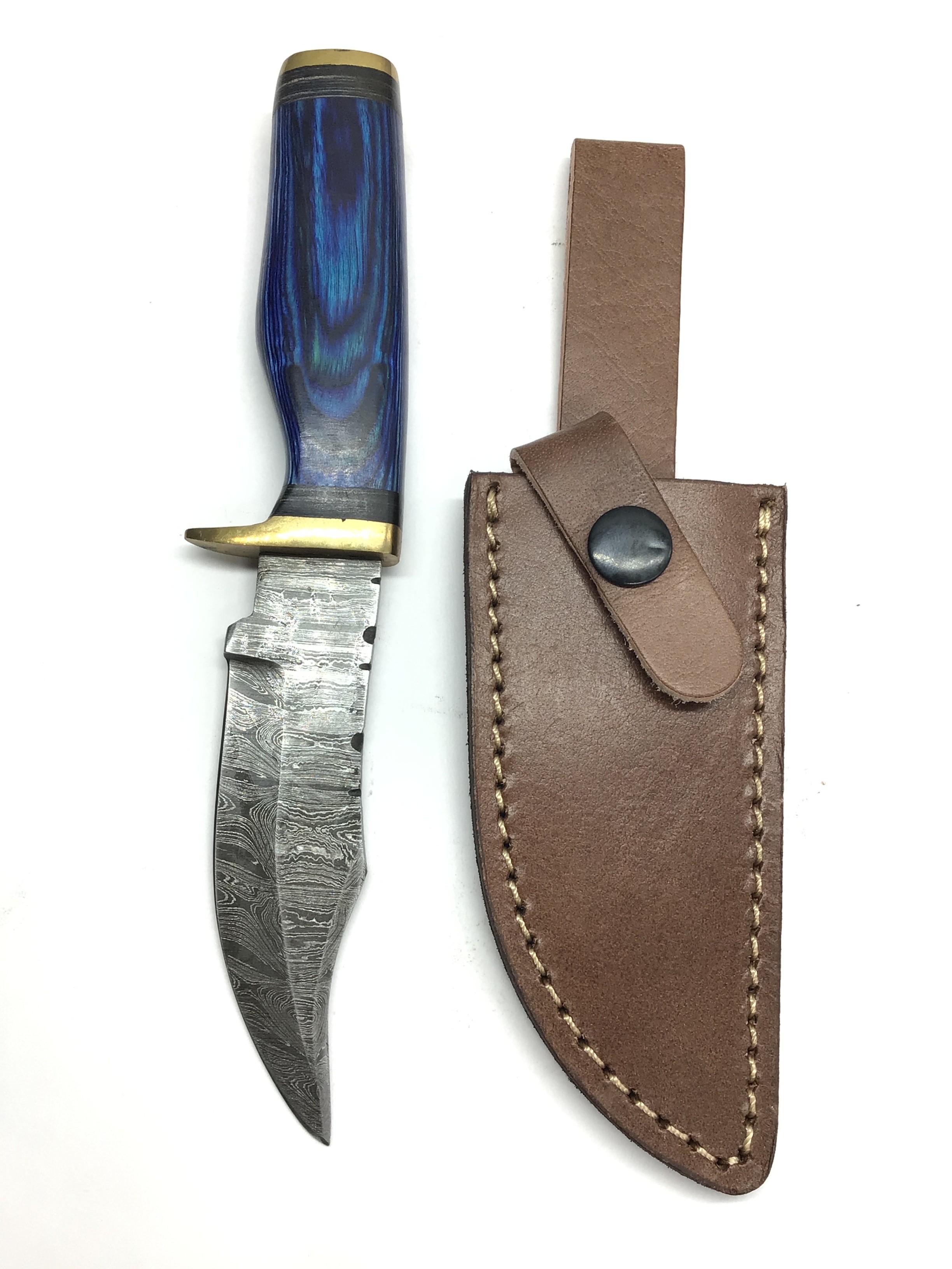 Damascus skinning knife