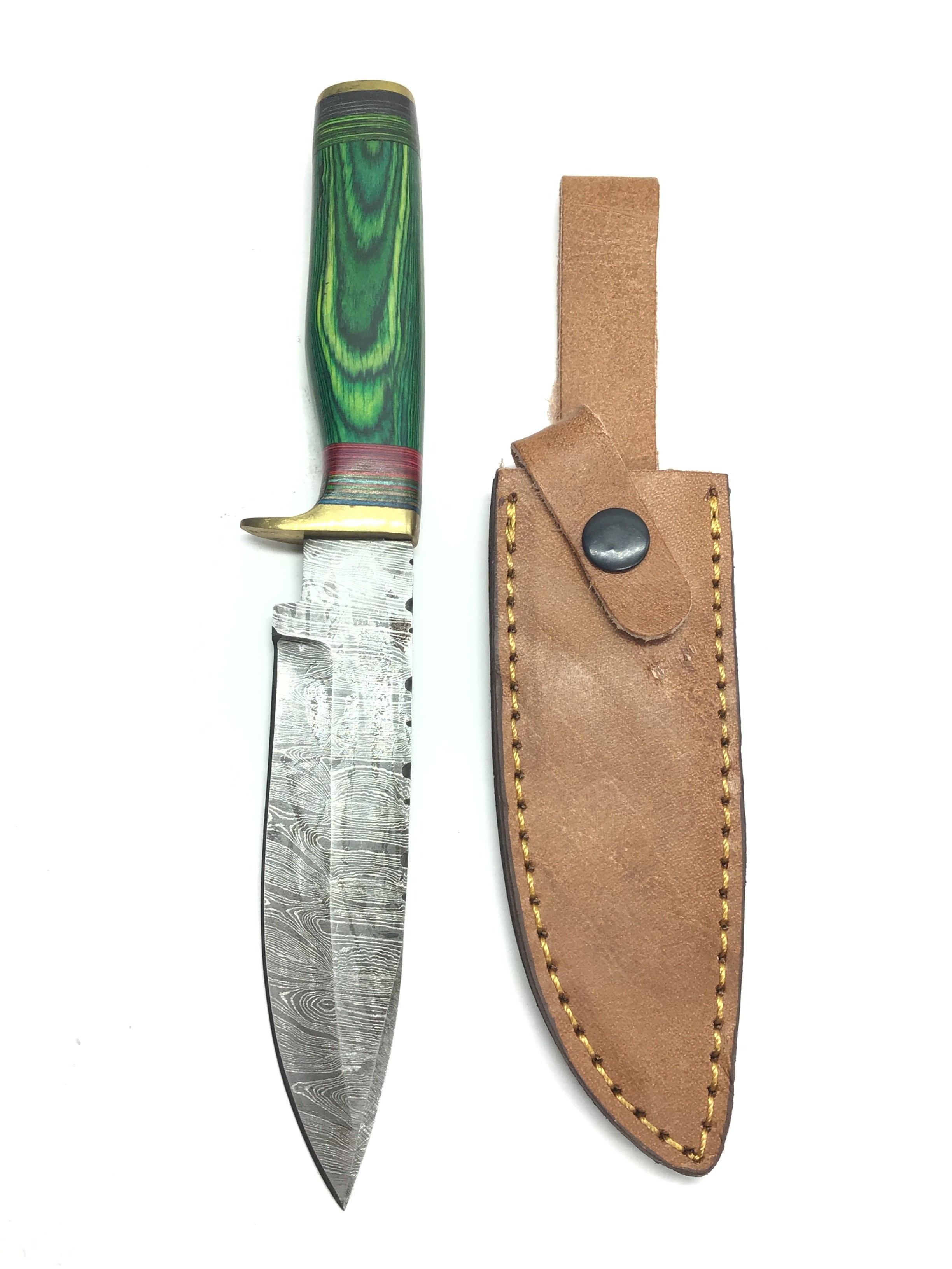Damascus skinning knife