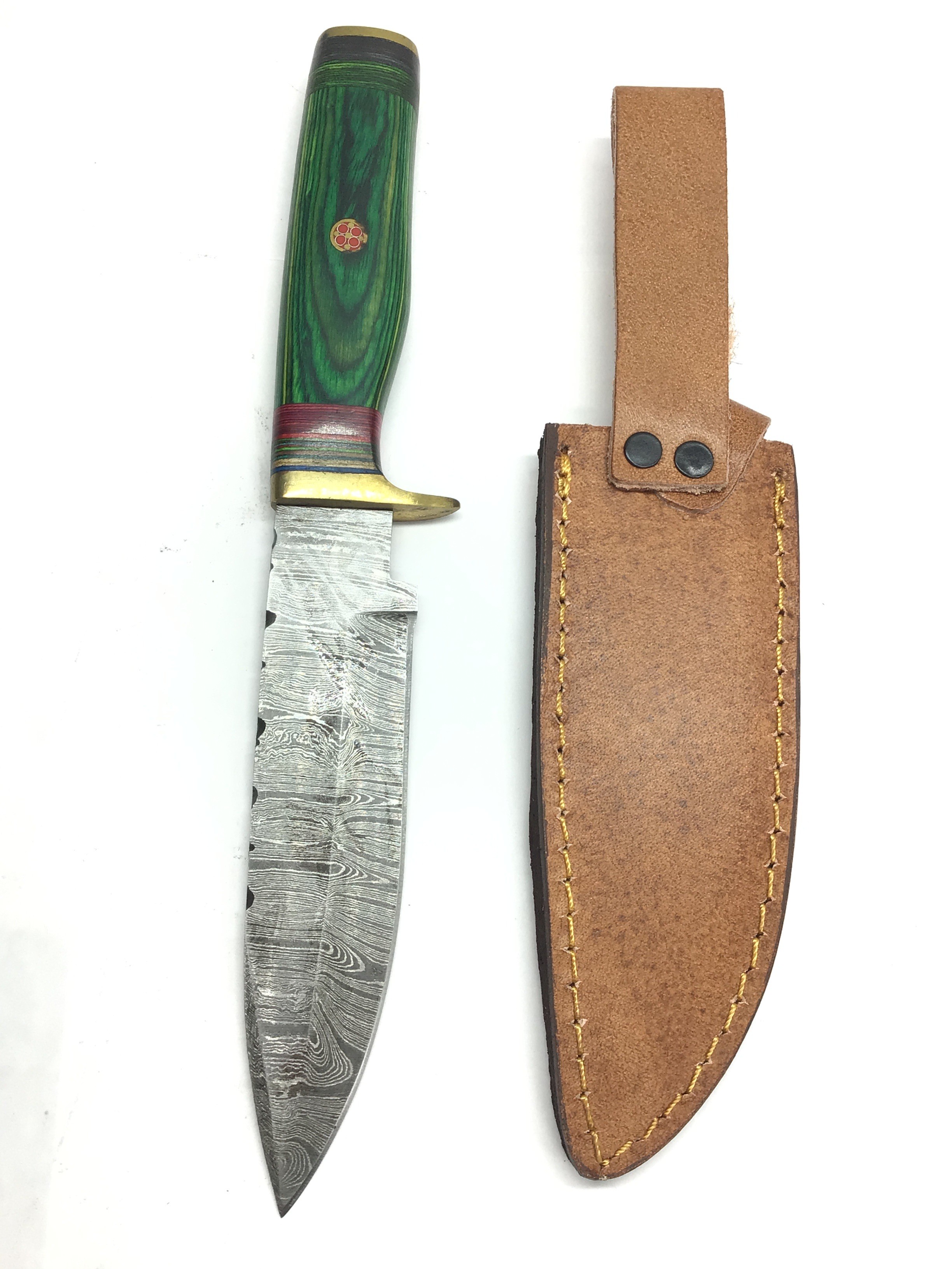 Damascus skinning knife