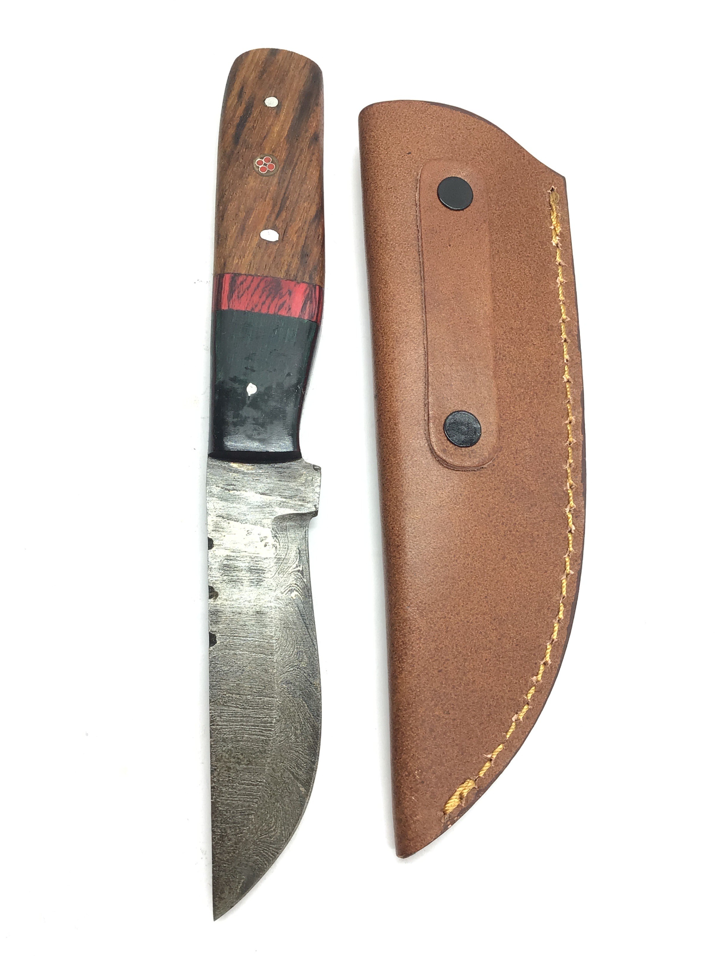 Damascus skinning knife