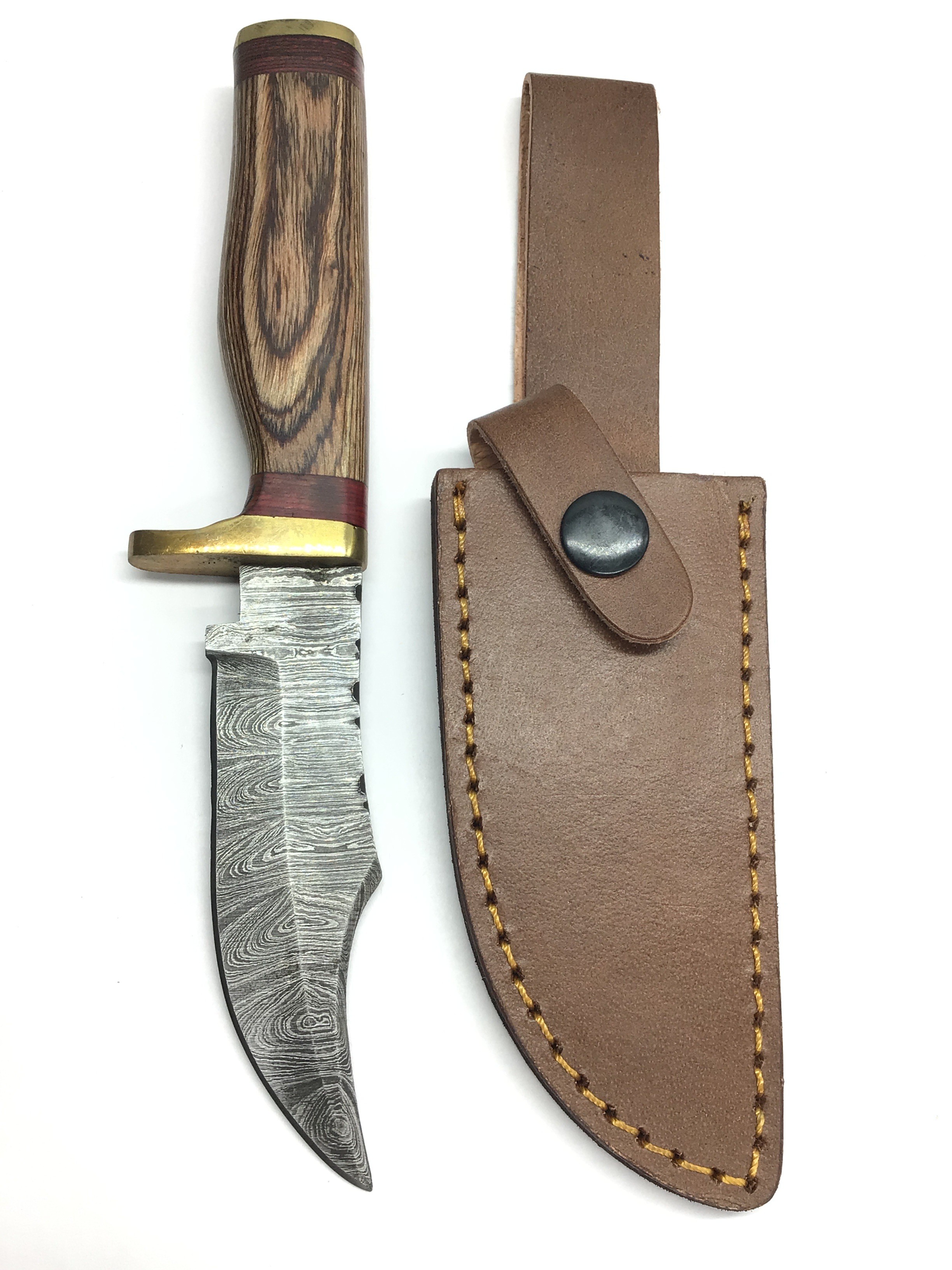 Damascus skinning knife