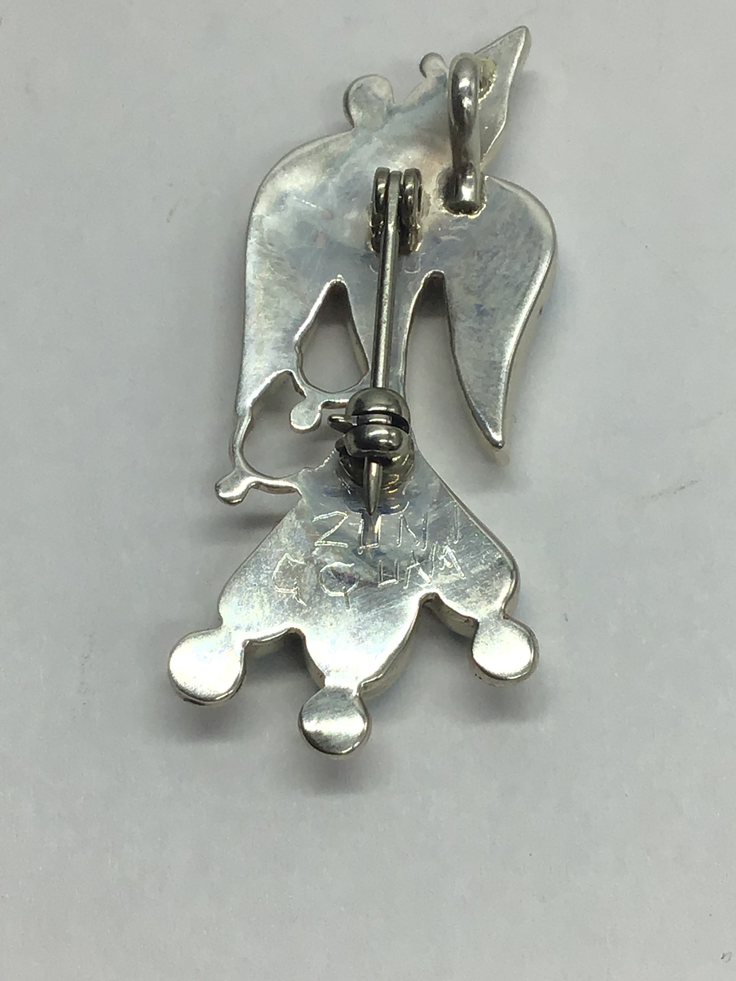 Zuni handmade pin/pendant.