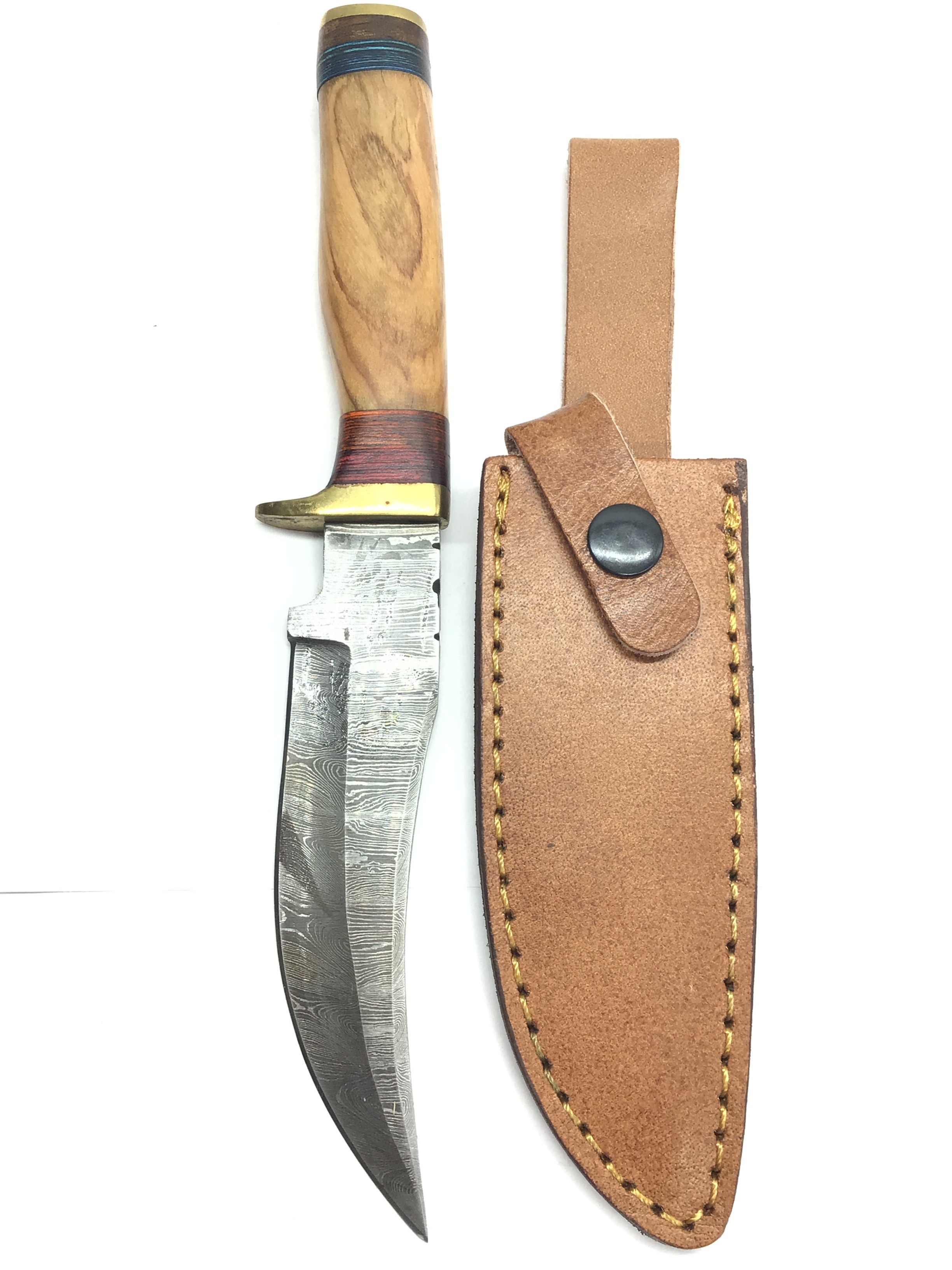 Damascus skinning knife