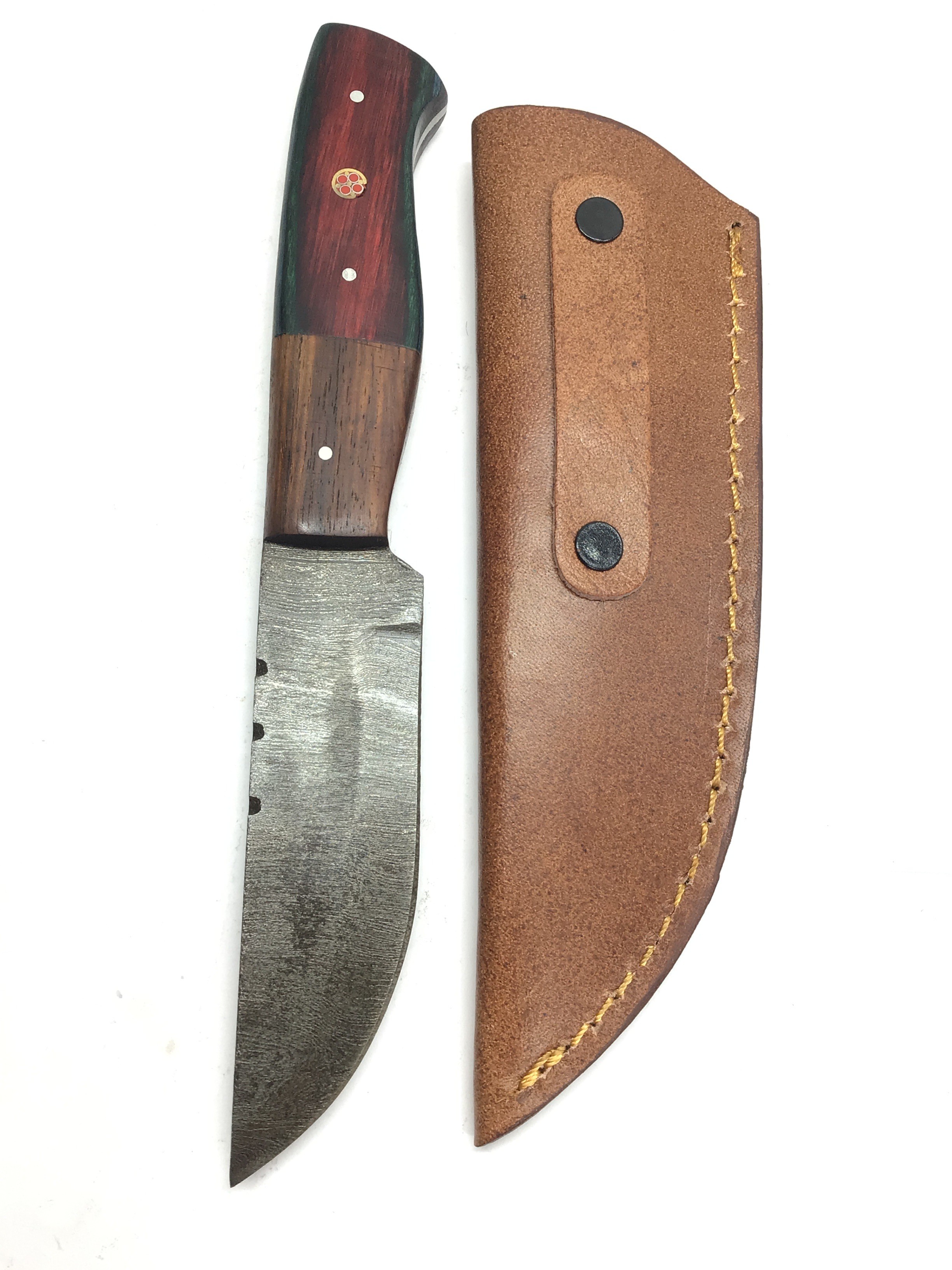 Damascus skinning knife